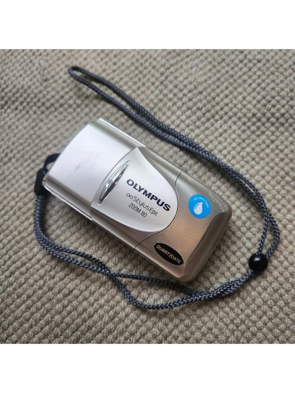 Olympus Stylus Epic Zoom 80 35mm Film Camera 38-80mm AF Battery not Film Tested